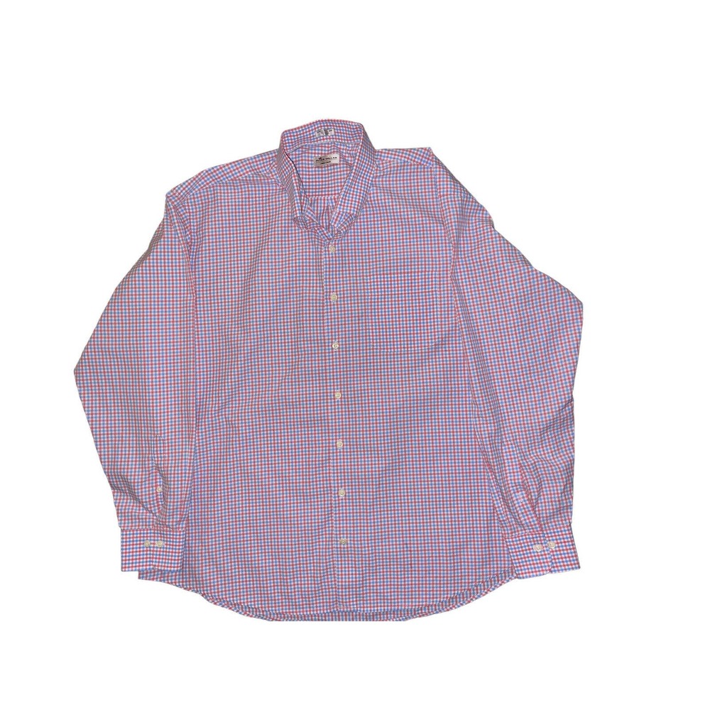 Peter Millar Crown Finish 2XL XXL Mens Button Front Long Sleeve Dress Shirt